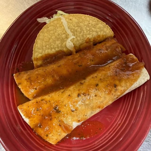 9. One Beef Burrito, One Beef Enchilada & One Beef Taco.