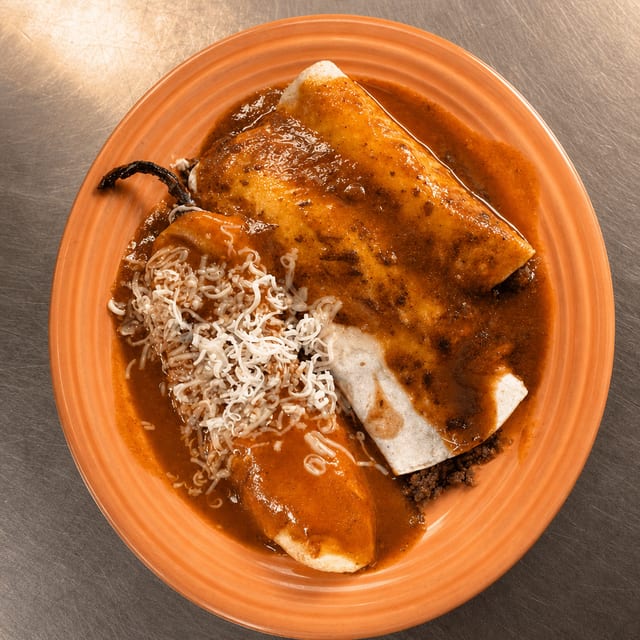 10. One Beef Burrito, One Beef Enchilada & One Anaheim Pepper.